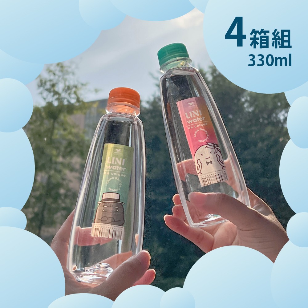 【UNI】Water純水 330ml cama Beano & Friends 授權 4箱組 96入